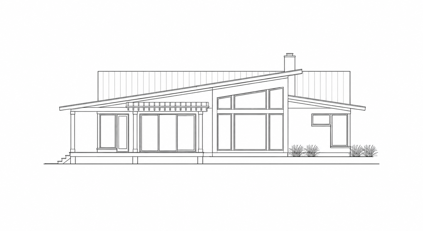Architectural elevation drawing